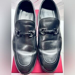Men’s Salvatore Ferragamo Gancini Bit Loafers Leather